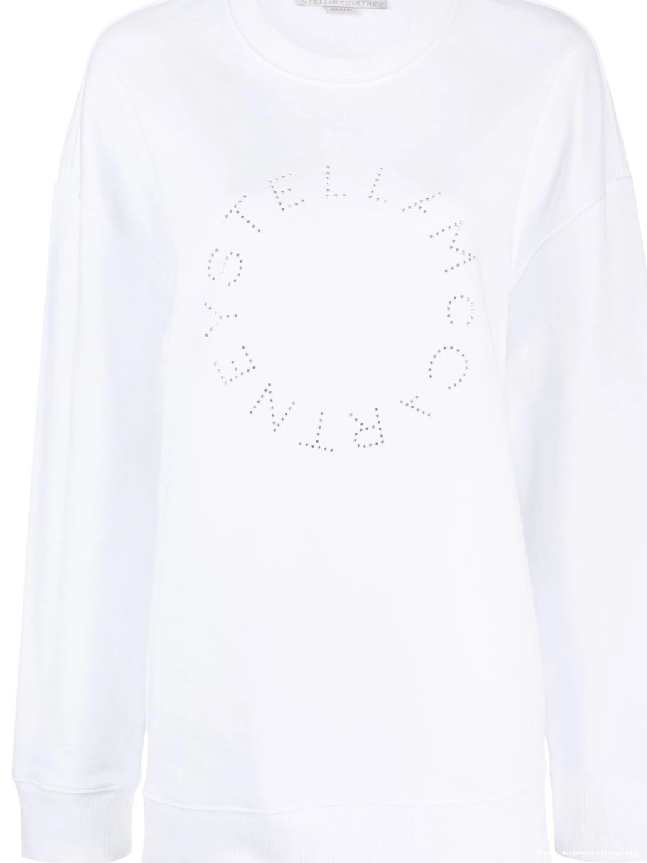 Cheap Stella sweatshirt logo McCartney rhinestone-embellished Women 0806